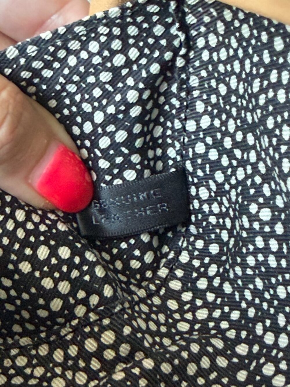 Loeffler Randall Tan Black Leather Minaudière Laser Cut Clutch - Picture 9 of 9